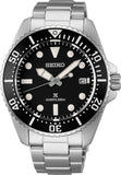 Seiko Prospex Solar Powered Men Watches in Round case & Black Dial SNE597P1