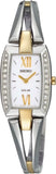 Seiko Solar Quartz Women Watches in Rectangular case & White Dial SUP084P1
