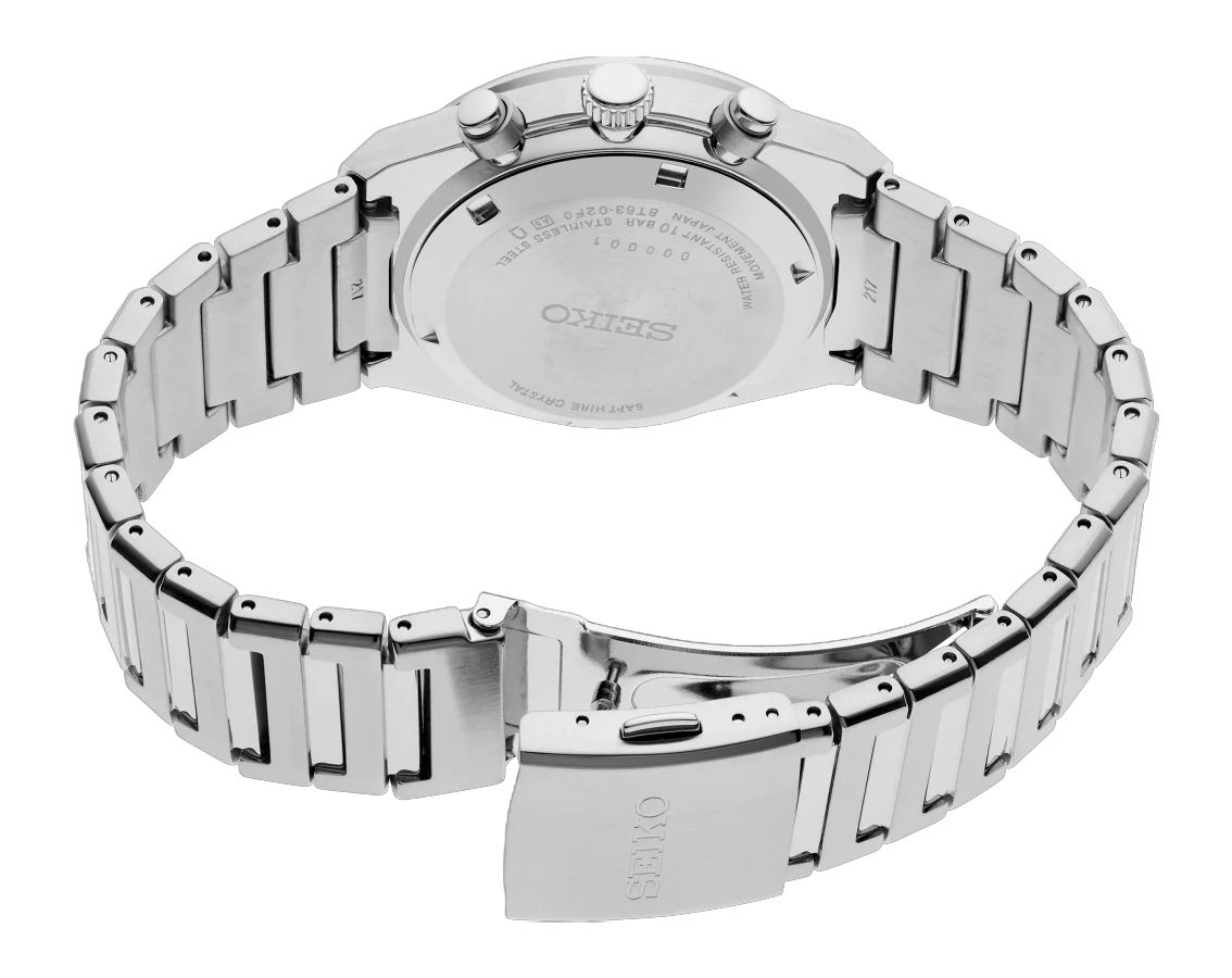 Seiko Sport Quartz Men Watches in Round case & Blue Dial SSB459P1