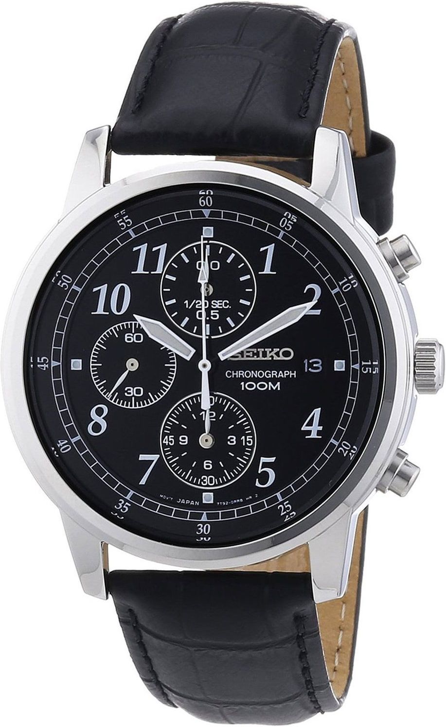 Seiko Dress Quartz Men Watches in Round case & Black Dial SNDC33P1