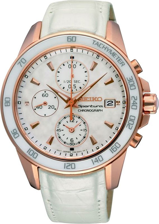 Seiko Sportura Quartz Women Watches in Round case & MOP Dial SNDX98P1