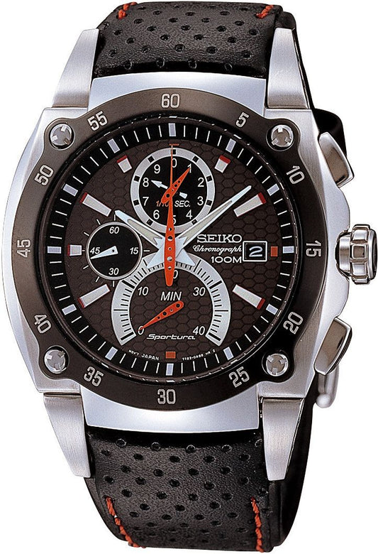 Seiko Sportura Quartz Men Watches in Round case & Brown Dial SPC003P1