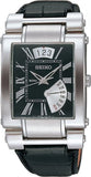 Seiko Dress Quartz Men Watches in Rectangular case & Black Dial SPQ013P1