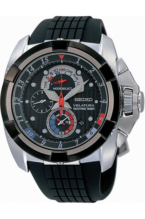 Seiko Velatura Quartz Men Watches in Round case & Black Dial SPC007P1