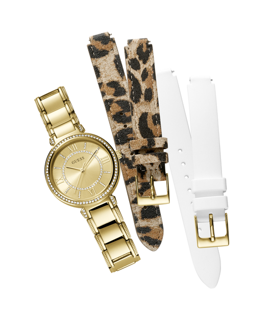 GUESS Ladies Gold Tone Analog Watch